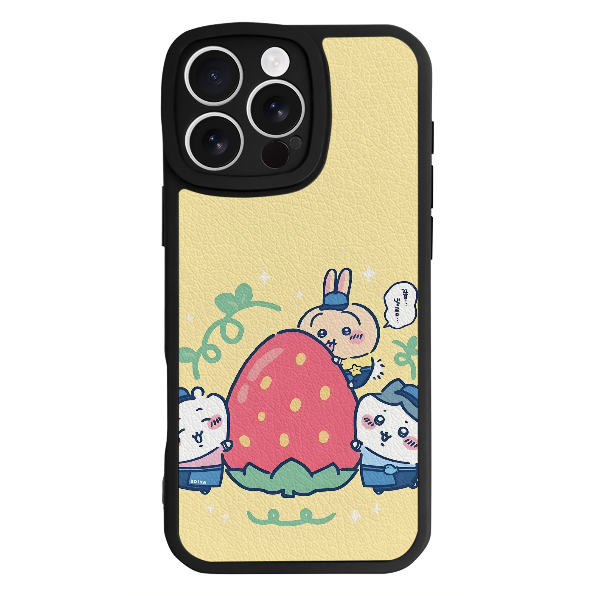 （画像用） ちいかわ Chii-kawa 【iPhone 16シリーズ対応】シリコンスマホケース（レザー調） 材質：シリコン
